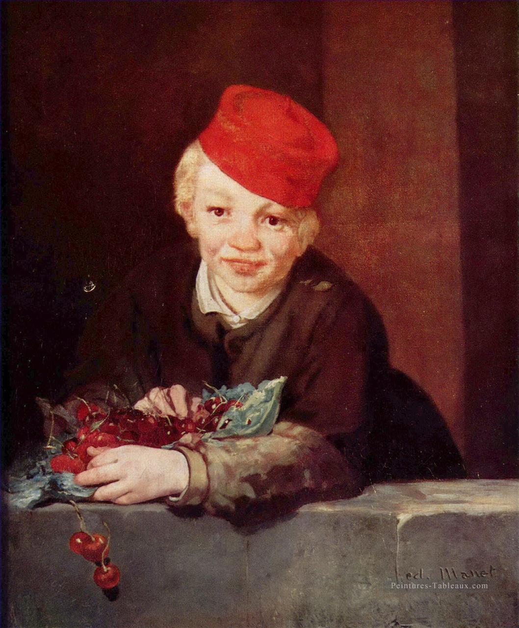 Le garçon aux cerises Édouard Manet Peintures à l'huile